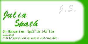 julia spath business card